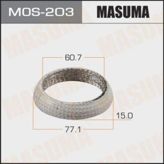 MOS203 Кольцо глушителя (MOS203) MASUMA MASUMA підбір по vin на Brocar