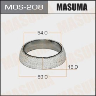 MOS208 Кольцо глушителя (MOS208) MASUMA MASUMA подбор по vin на Brocar