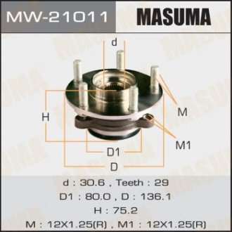 MW21011 Ступица колеса (MW21011) MASUMA MASUMA подбор по vin на Brocar