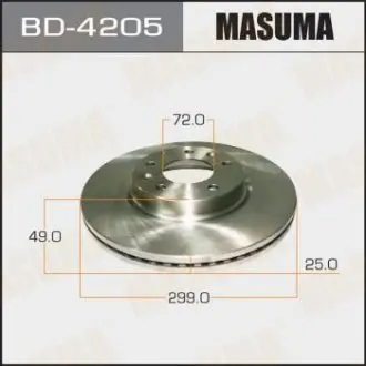 BD4205 Диск тормозной (Кратно 2 шт) MASUMA подбор по vin на Brocar