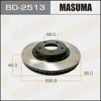 BD2513 Диск тормозной (Кратно 2 шт) MASUMA подбор по vin на Brocar
