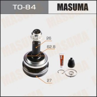 TO84 ШРУС наружный Toyota RAV 4 (05-12) (нар:26/вн:27) (TO84) Masuma MASUMA подбор по vin на Brocar