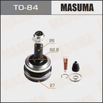 TO84 ШРУС зовнішній Toyota RAV 4 (05-12) (нар:26/вн:27) (TO84) Masuma MASUMA підбір по vin на Brocar