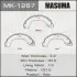 MK1267 Колодка тормозная барабанная (MK1267) MASUMA MASUMA підбір по vin на Brocar