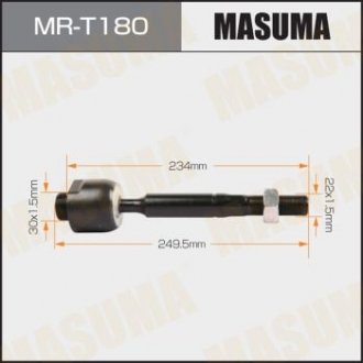 MRT180 Тяга рулевая (MRT180) MASUMA MASUMA підбір по vin на Brocar