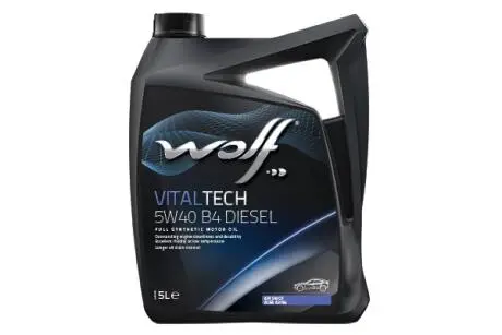 1042635 VITALTECH 5W40 B4 DIESEL 5Lx4 WOLF подбор по vin на Brocar