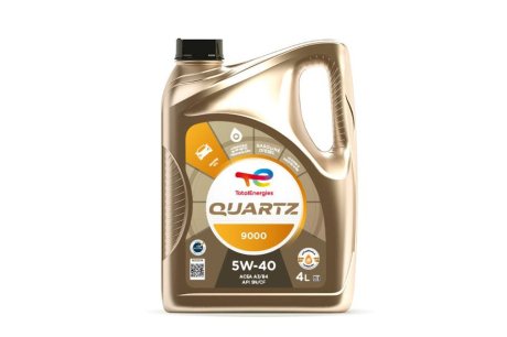 5W40Q90004L Масло QUARTZ 9000 5W-40 (4Л) TOTAL подбор по vin на Brocar