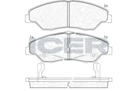 181370 Деталь ICER підбір по vin на Brocar