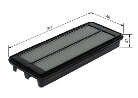 F026400666 FILTR POWIETRZA FIAT 124 SPIDER, MAZDA MX-5 06.15- BOSCH підбір по vin на Brocar