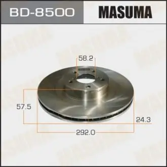 BD8500 Диск гальмівний передній Subaru Forester, Impreza, Legasy, Outback (02-06) (Кратн MASUMA підбір по vin на Brocar