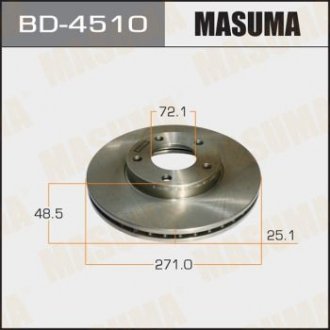 BD4510 Диск тормозной передний Mazda 3, 5 (03-06) (Кратно 2 шт) MASUMA подбор по vin на Brocar