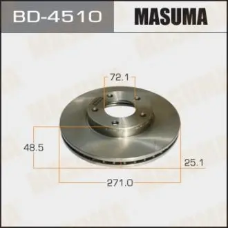 BD4510 Диск гальмівний передній Mazda 3, 5 (03-06) (Кратно 2 шт) MASUMA підбір по vin на Brocar