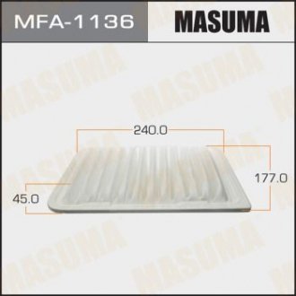 MFA1136 Фильтр воздушный (MFA1136) MASUMA MASUMA подбор по vin на Brocar
