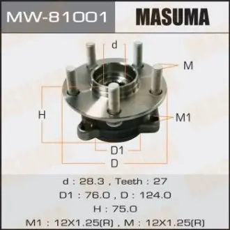 MW81001 Ступица колеса (MW81001) MASUMA MASUMA подбор по vin на Brocar