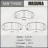 MS7493 Колодка тормозная (MS7493) MASUMA MASUMA підбір по vin на Brocar