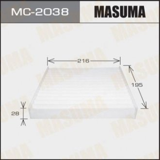 MC2038 Фильтр салона (MC2038) MASUMA MASUMA підбір по vin на Brocar
