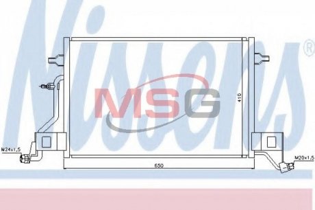 940002 Радіатор кондиціонера NISSENS підбір по vin на Brocar