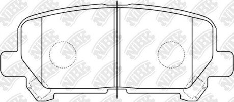 PN28002 КОЛОДКИ ГАЛЬМ. NiBK підбір по vin на Brocar