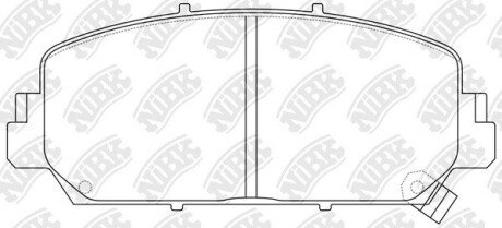 PN0647 Колодки тормозов. NiBK підбір по vin на Brocar