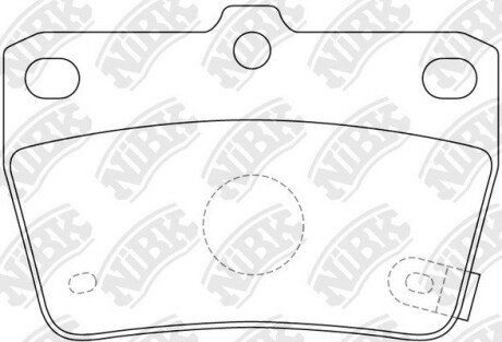 PN1424 Колодки гальм. NiBK підбір по vin на Brocar