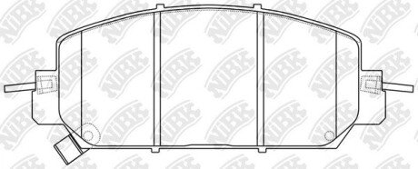 PN8818 Колодки тормозов. NiBK підбір по vin на Brocar