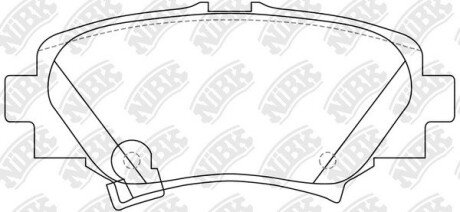 PN25004 Колодки тормозов. NiBK підбір по vin на Brocar
