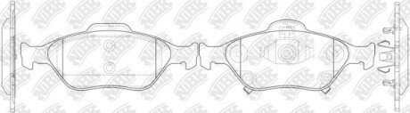 PN1839 Колодки гальм. NiBK підбір по vin на Brocar