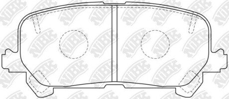 PN0646 Колодки гальм. NiBK підбір по vin на Brocar