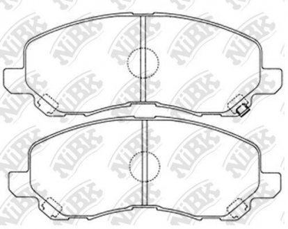 PN3469 Колодки тормозов. NiBK подбор по vin на Brocar