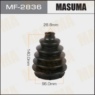 MF2836 Пильник шруса (MF2836) MASUMA MASUMA підбір по vin на Brocar