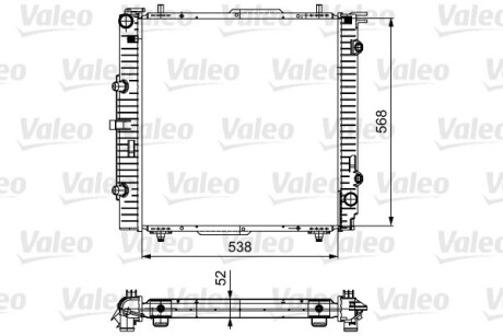 732459 Радіатор охолоджування VALEO підбір по vin на Brocar