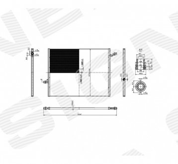 RCG222 РАДИАТОР КОНДИЦИОНЕРА SIGNEDA підбір по vin на Brocar