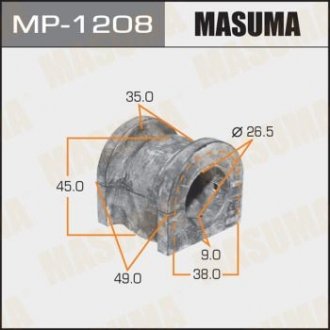 MP1208 Втулка стабилизатора переднего Honda Accord (-08) (Кратно 2 шт) MASUMA подбор по vin на Brocar
