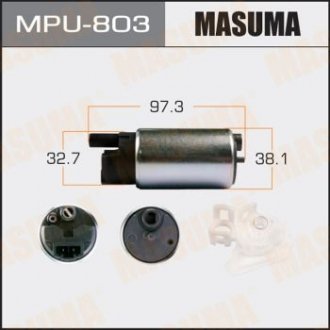 MPU803 Бензонасос электрический (+сеточка) Honda/ Mazda/ Mitsubishi/ Subaru MASUMA подбор по vin на Brocar