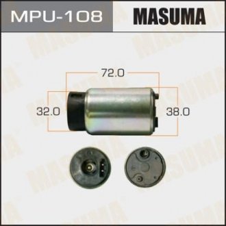 MPU108 Бензонасос електричний (без сіточки)) Toyota (MPU108) MASUMA MASUMA підбір по vin на Brocar