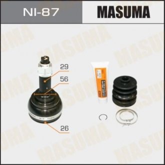 NI87 ШРУС наружный Nissan Teana (09-14) (нар 29/вн 26) MASUMA подбор по vin на Brocar