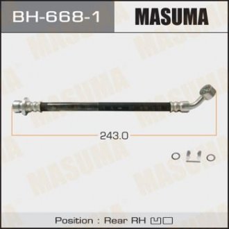 BH6681 Шланг тормозной (BH6681) MASUMA MASUMA подбор по vin на Brocar