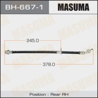 BH6671 Шланг тормозной (BH6671) MASUMA MASUMA підбір по vin на Brocar