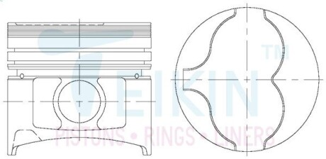 44623AG050 Поршні +0.50mm (к-кт на двигун) RD28T Nissan Patrol TEIKIN підбір по vin на Brocar