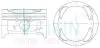42166050 Поршні +0.50mm (к-кт на двигун) Mazda FS TEIKIN підбір по vin на Brocar