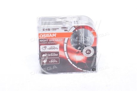 66140XNNHCB Лампа D1S 85V 35W PK32d-2 DUO XENARC NIGHT BREAKER LASER (NEXT GEN) OSRAM підбір по vin на Brocar