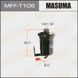 MFFT106 Фильтр топливный (MFFT106) MASUMA MASUMA підбір по vin на Brocar