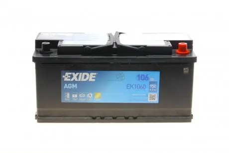 EK1060 Акумулятор EXIDE підбір по vin на Brocar