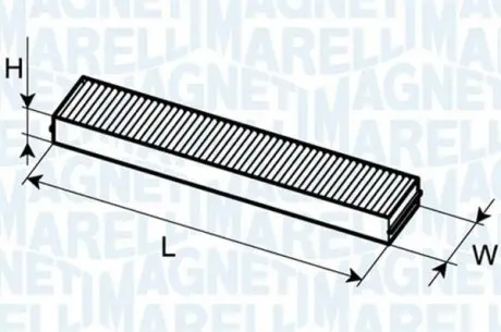 BCF247 MARELLI BMW Фильтр салона Mini Cooper,Clubman,Paceman 06- MAGNETI MARELLI підбір по vin на Brocar