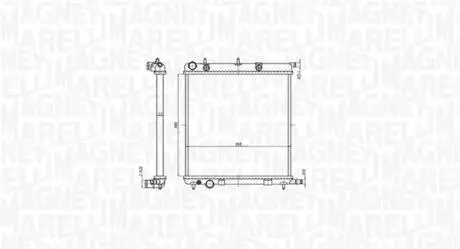 350213819000 MARELLI Радиатор CITROEN C3 PEUGEOT 207 [350213819000] MAGNETI MARELLI підбір по vin на Brocar