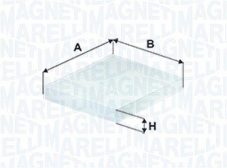 350203066410 MARELLI BMW Фильтр салона (к-т. 2шт.) Mini,i3 MAGNETI MARELLI подбор по vin на Brocar