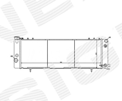 RA61001A РАДИАТОР SIGNEDA підбір по vin на Brocar