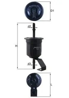 KL1161 Фільтр MAHLE / KNECHT підбір по vin на Brocar