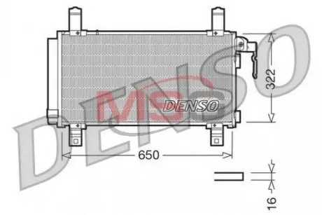 DCN44006 Радиатор кондиционера MAZDA 6 (GG) 02-07,6 (GH) 07-,6 Hatchback (GG) 02-07,6 Station Wagon (GY) 02 DENSO подбор по vin на Brocar