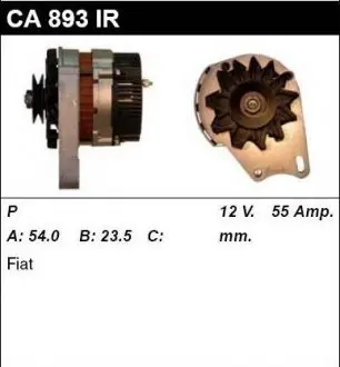 CA893IR Генератор FIAT PANDA (141A_) 92-96,SEICENTO (187) 98-10,CINQUECENTO (170) 91-99 MSG подбор по vin на Brocar